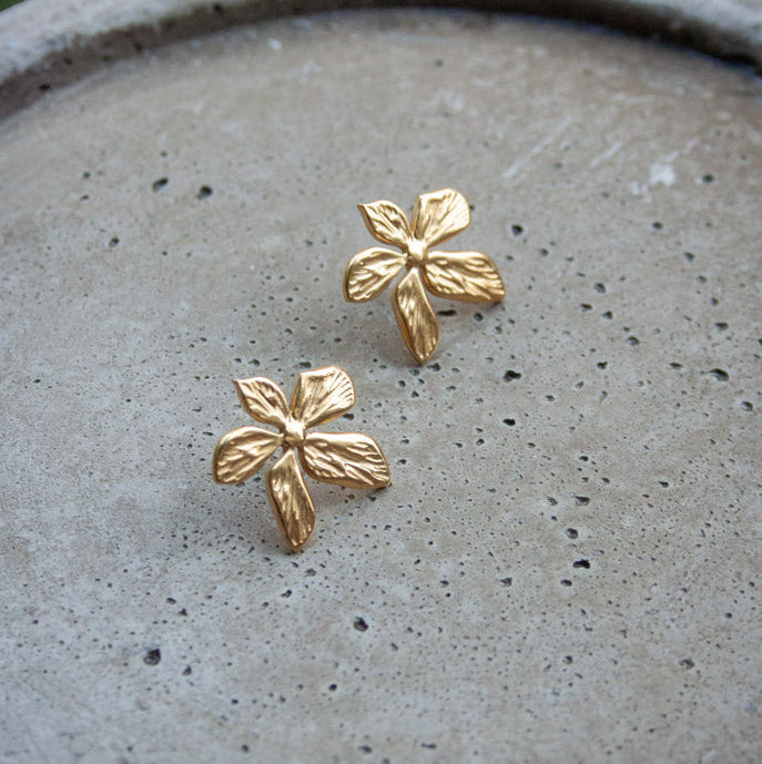 Five Petal Flower Earrings