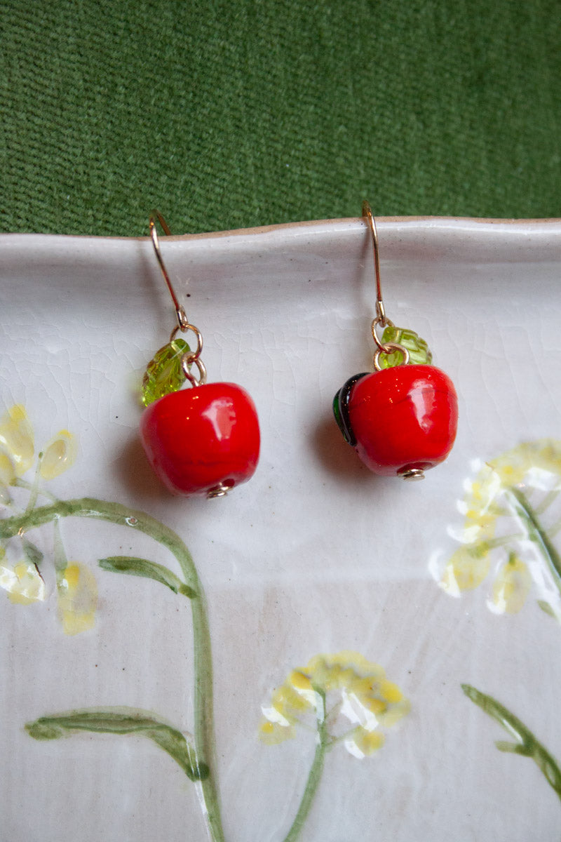 Apple Tiny Drop Earrings