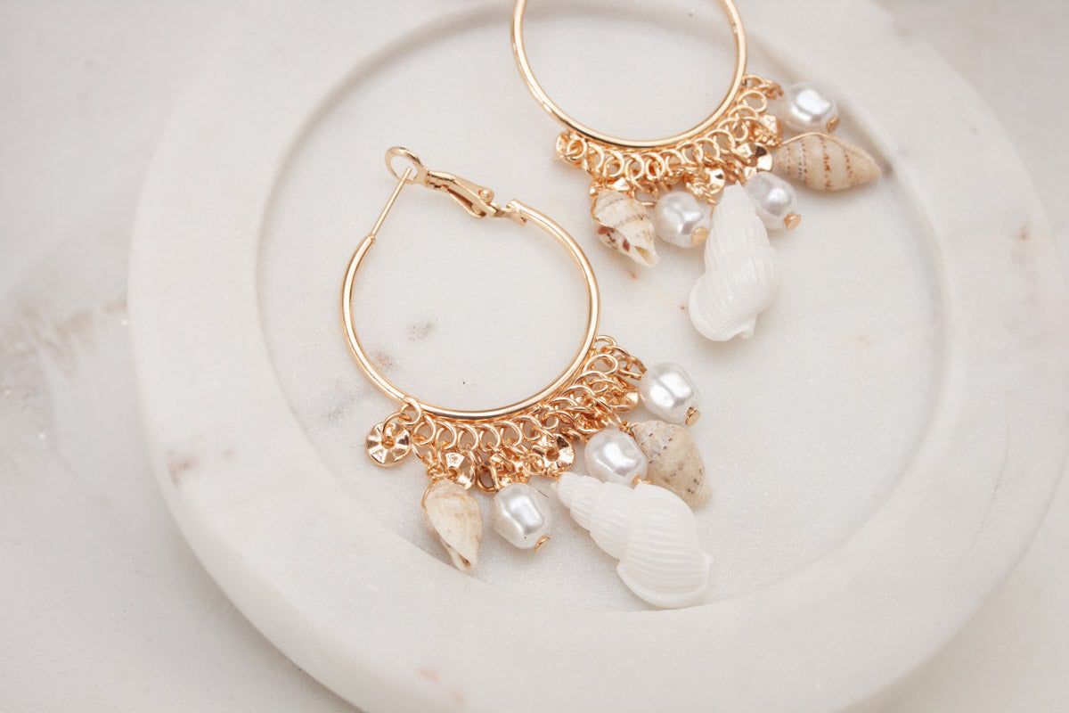 Coastal Charm Hoop Earrings