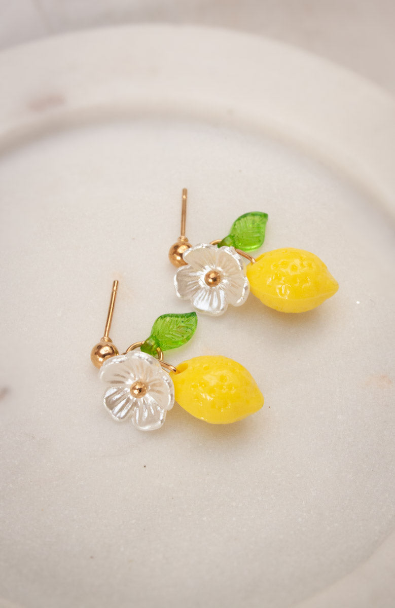 Lemon Blossom Drop Earrings