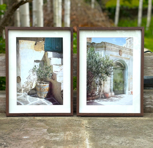 Framed mediterranean print set