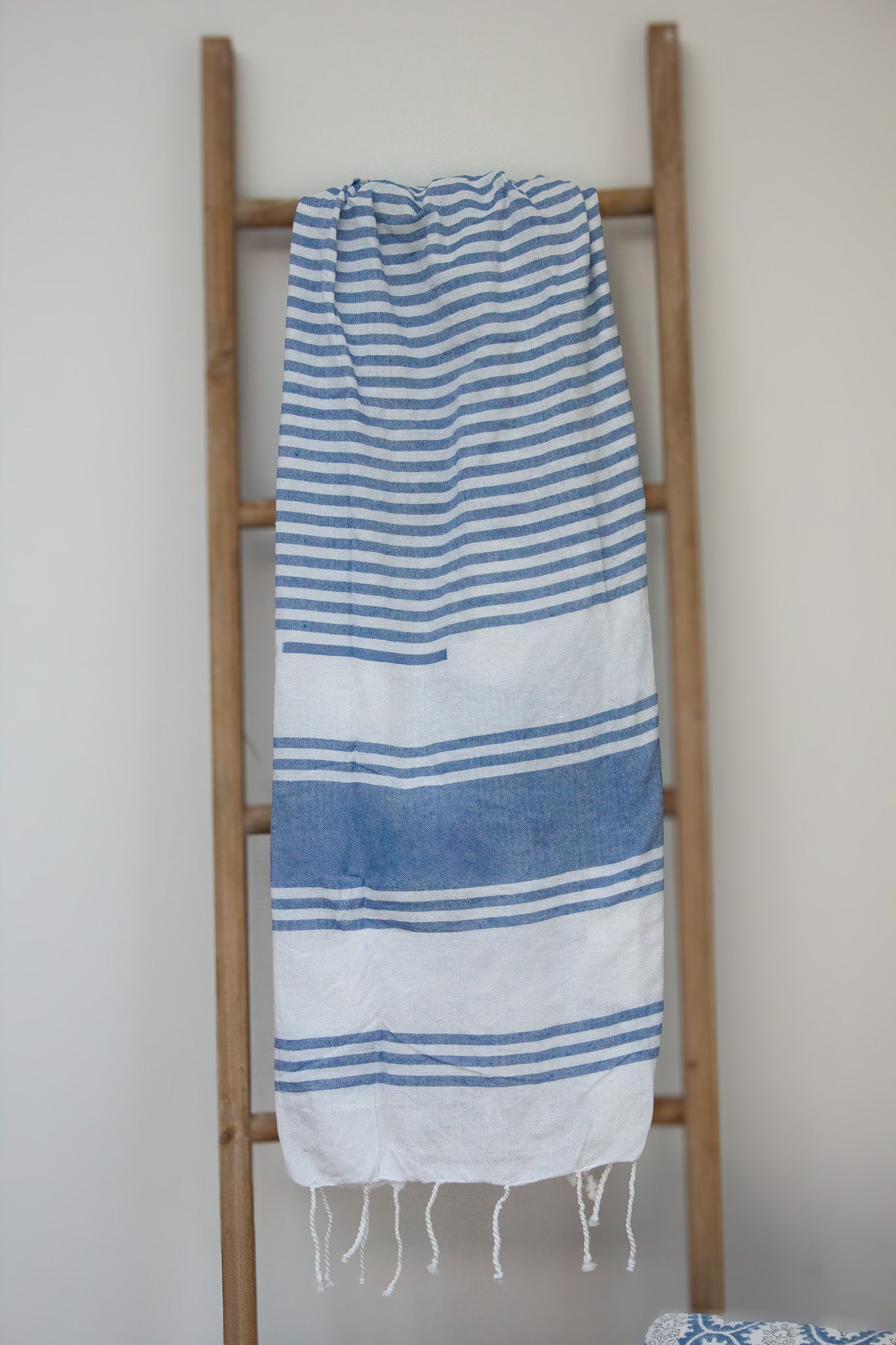 Blue Hammam Stripe Spa Towel