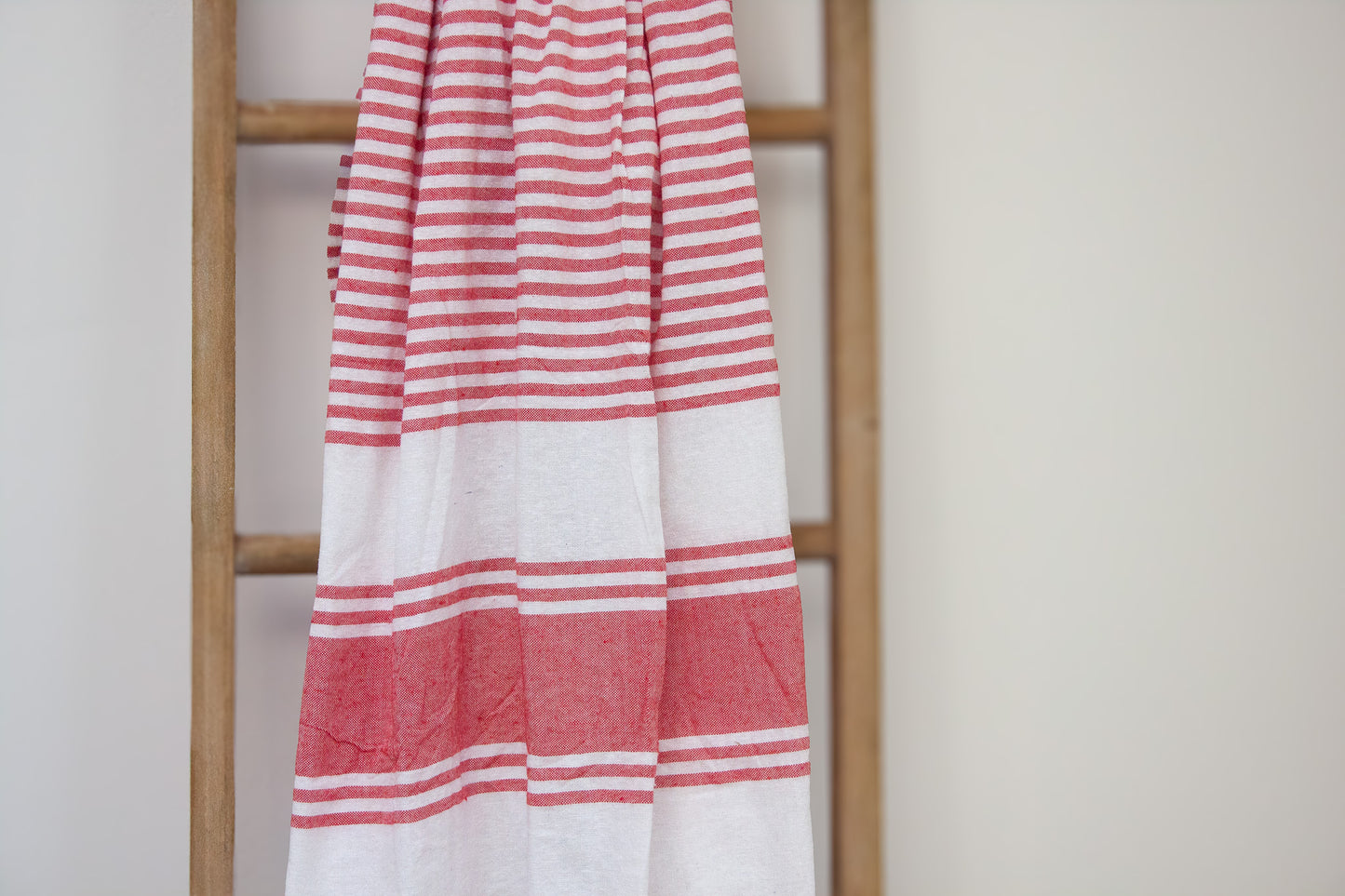 Red Hammam Stripe Spa Towel