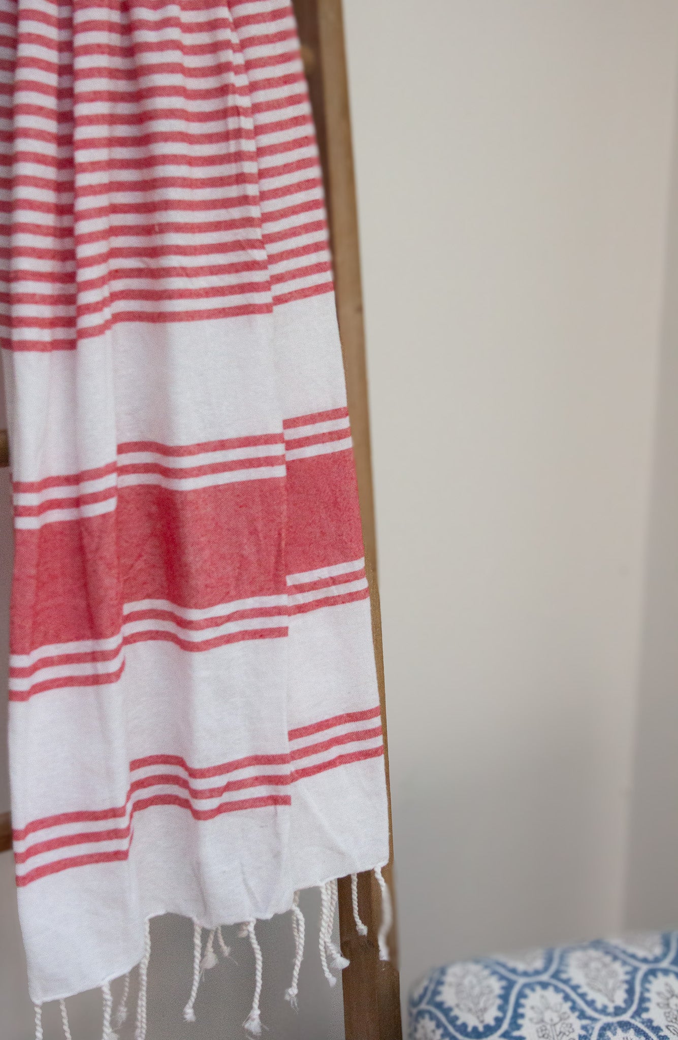 Red Hammam Stripe Spa Towel