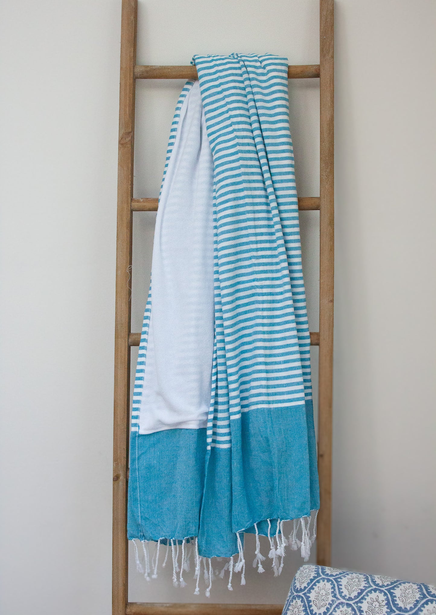 Blue Striped Spa Towel