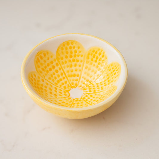 Lemon Ceramic Dipping & Trinket Bowl