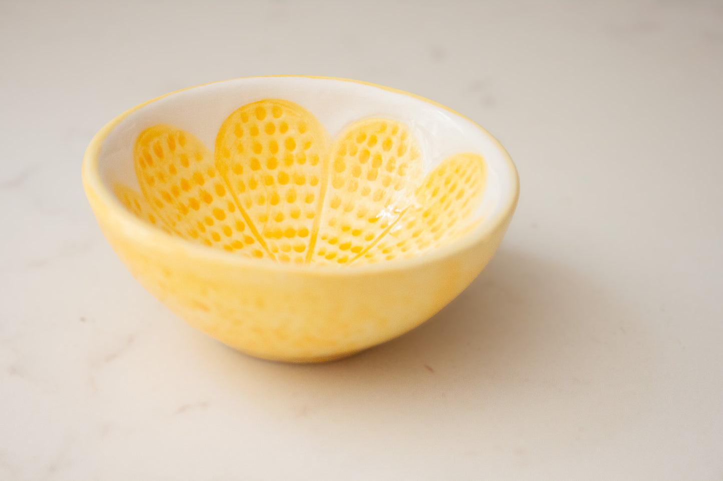 Lemon Ceramic Dipping & Trinket Bowl