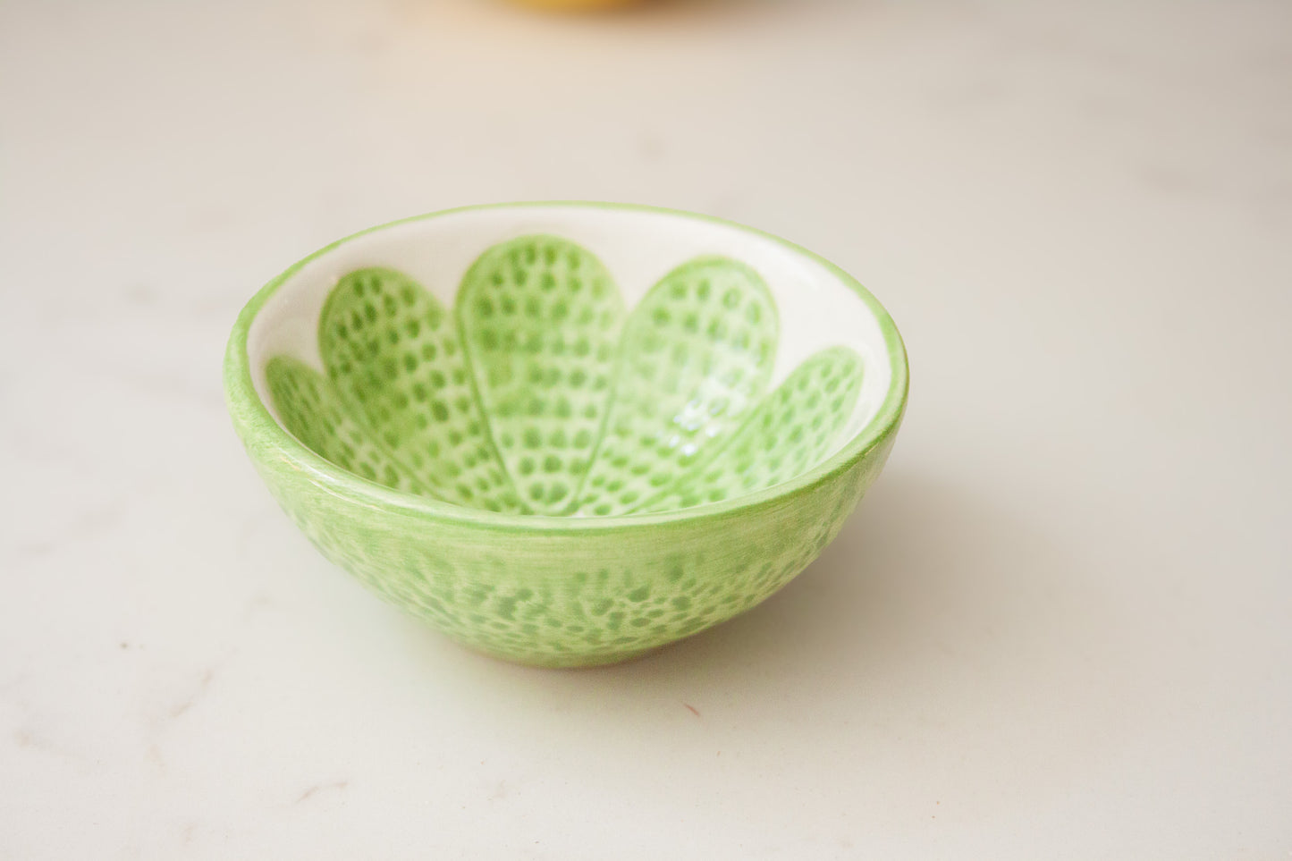 Lime Ceramic Dipping & Trinket Bowl
