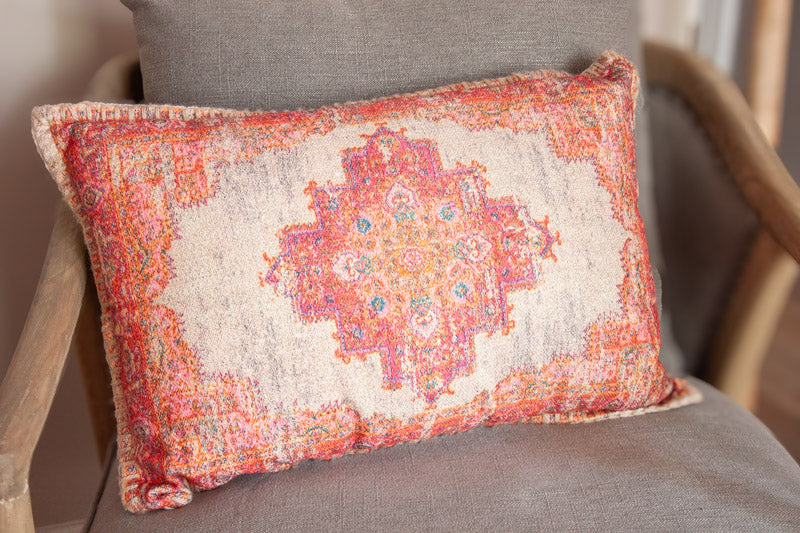 Red Patterned Cushion (40 x 55cm)