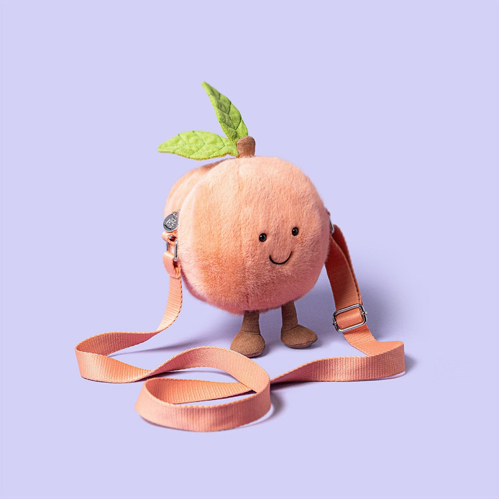 Jellycat Amuseables Peach Shoulder Bag