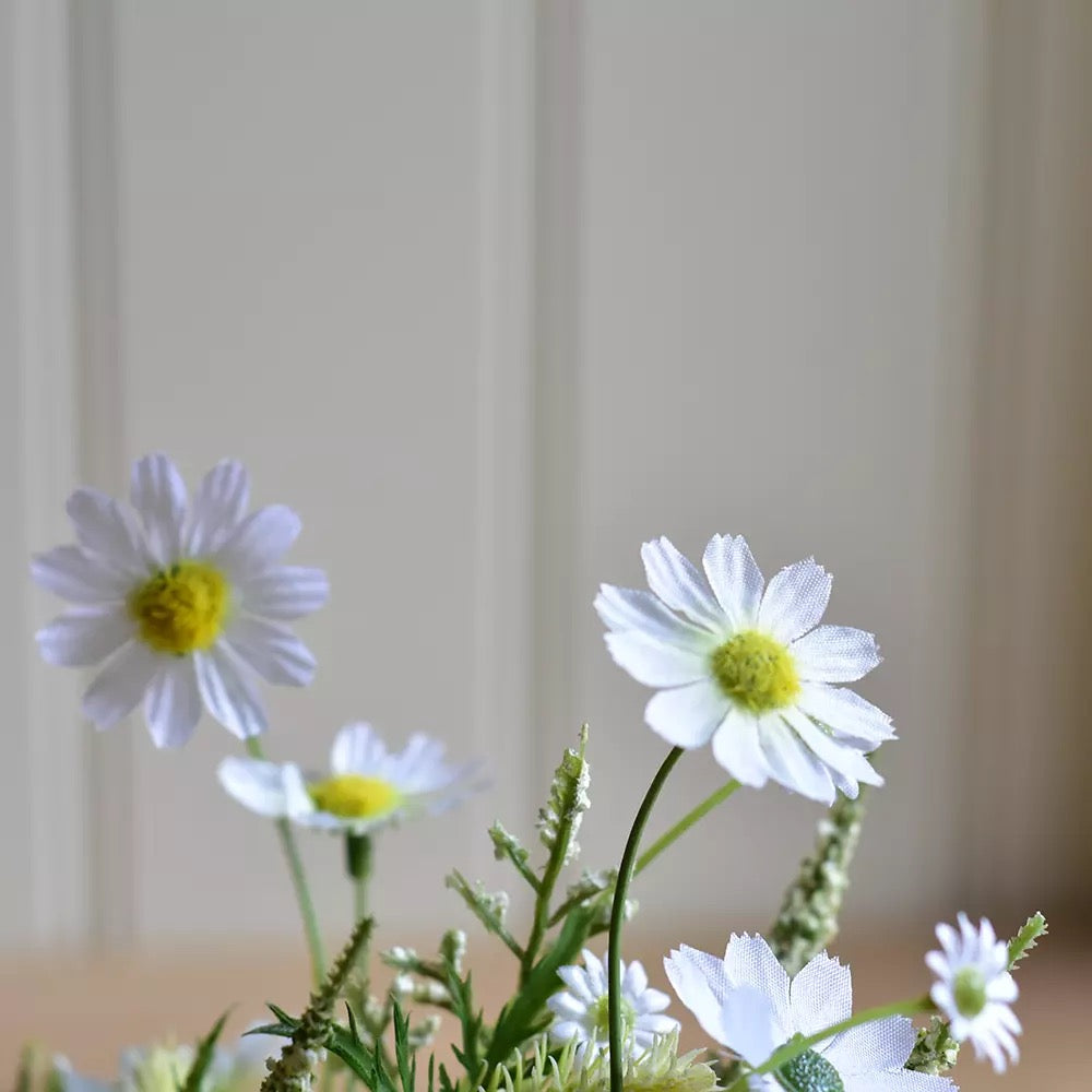 Wildflowers in Pot White