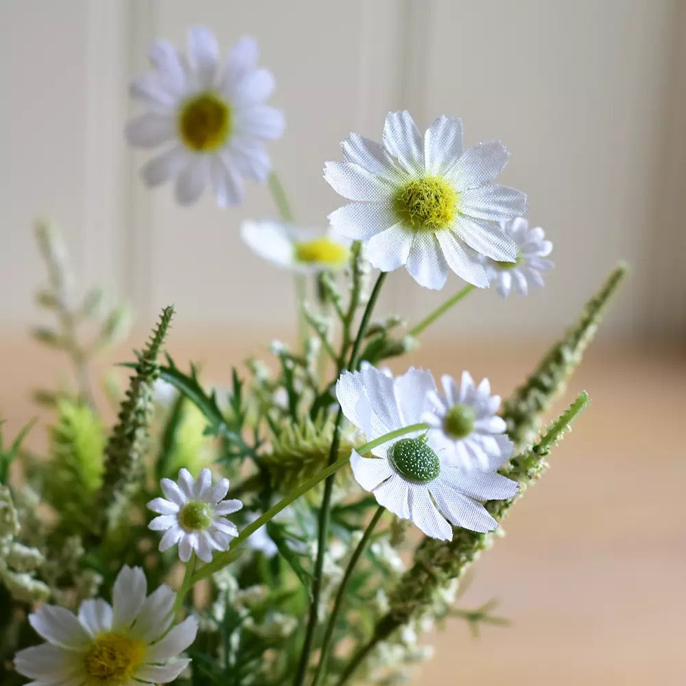 Wildflowers in Pot White
