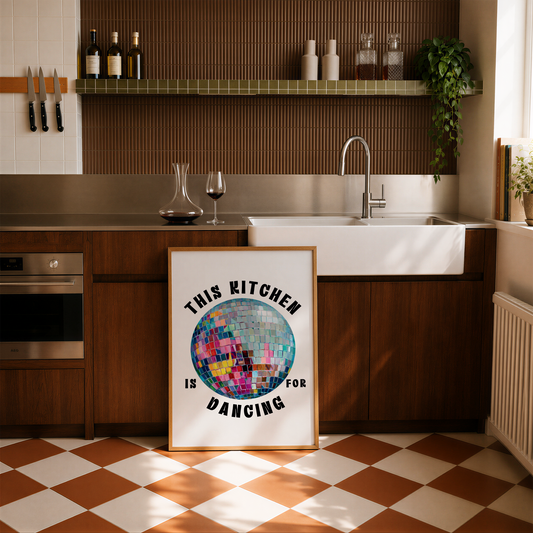 This Kitchen Is For Dancing Print