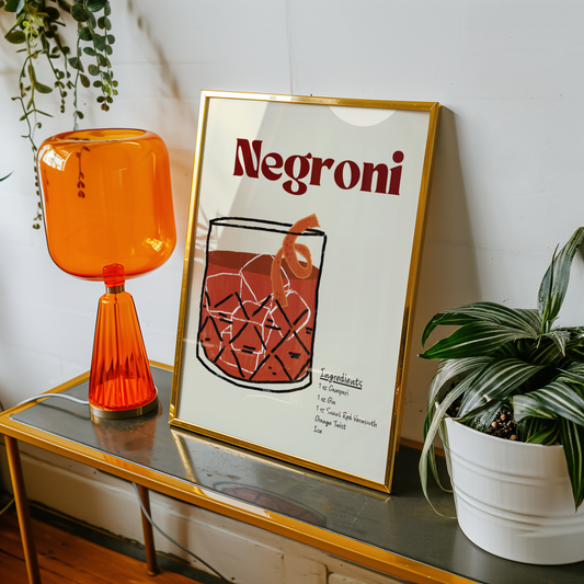 Negroni Cocktail Print
