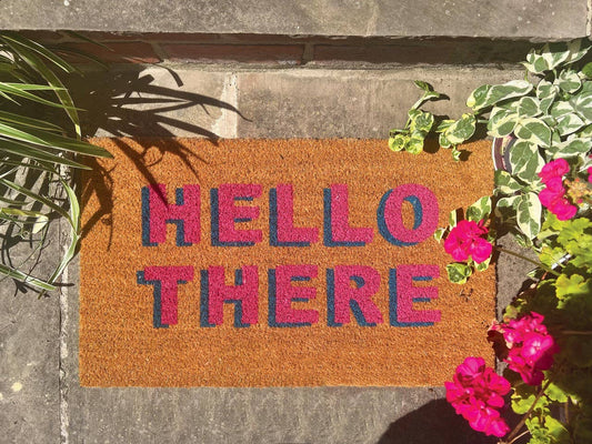 “Hello There” Coir Doormat