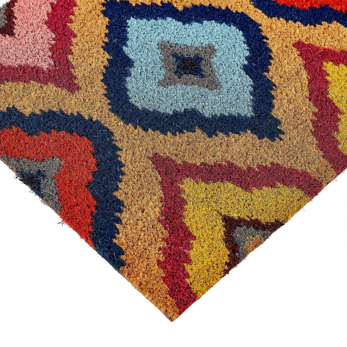 My Mat Printed Coir Bright Ikat Doormat: 045x075