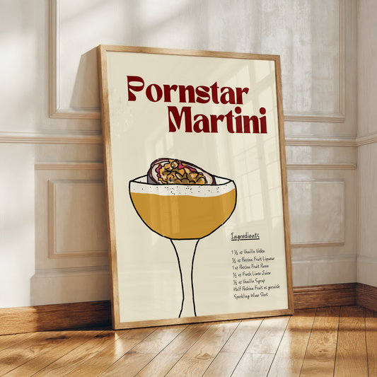 Pornstar Martini Cocktail Recipe Print