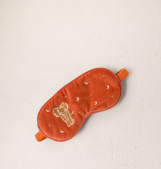 Elizabeth Scarlett Golden Elephants Eye Mask