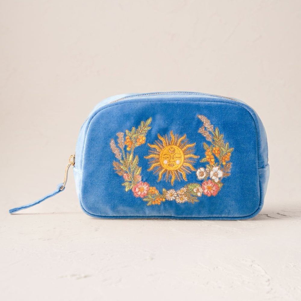 Elizabeth Scarlett Floral Sun Goddess Makeup Bag