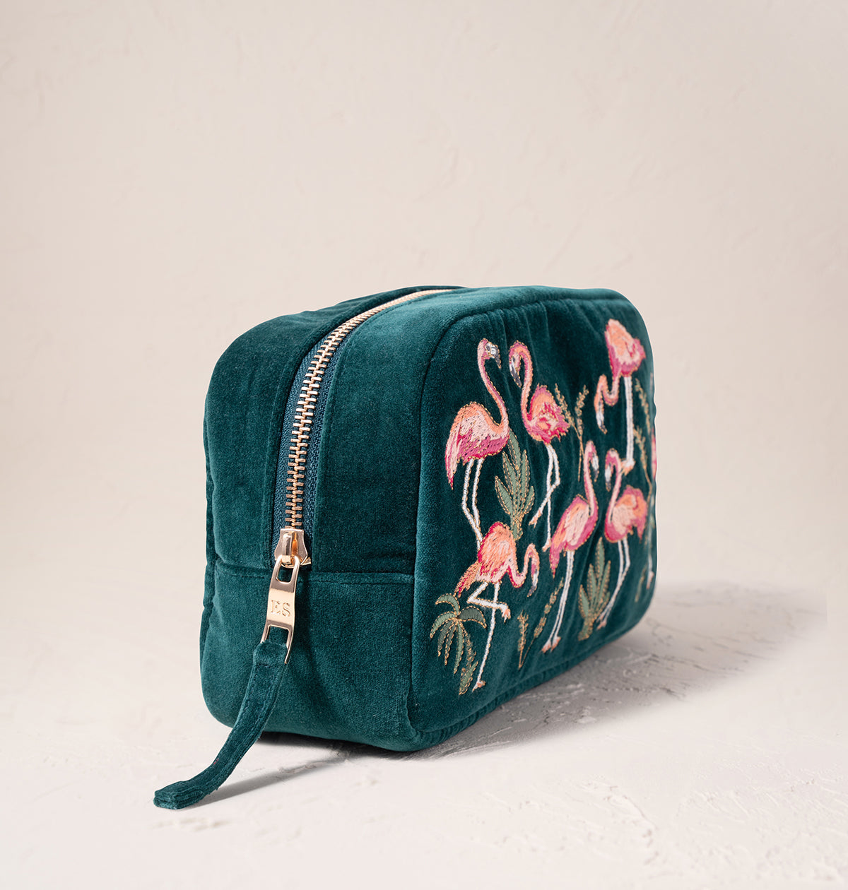 Elizabeth Scarlett Flamingos Makeup Bag