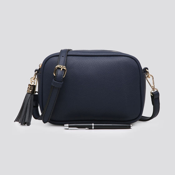 Cross Body Bag Navy French Grey Interiors