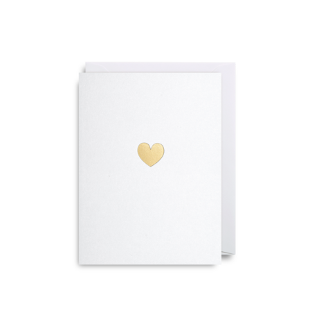Mini Card Golden Heart
