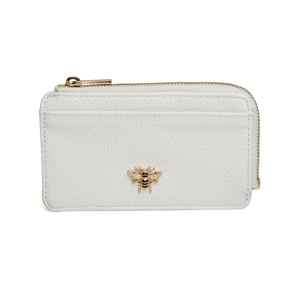Bee Coin Purse White