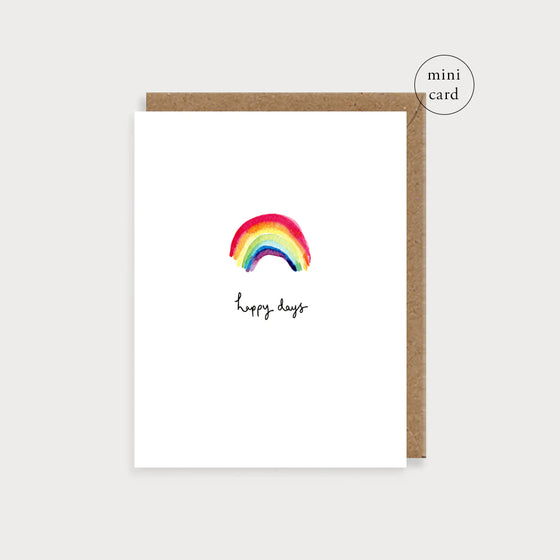 Rainbow Happy Days Mini Card