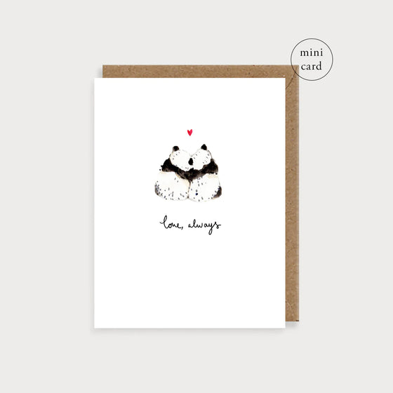 Panda Love Always Mini Card
