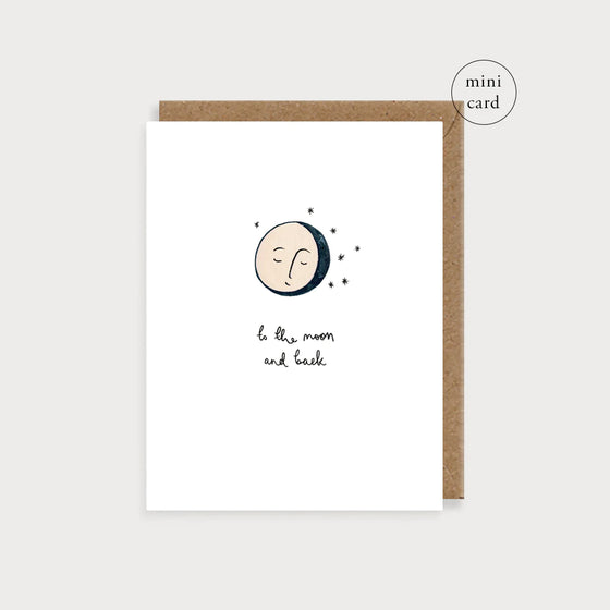 To The Moon Mini Card