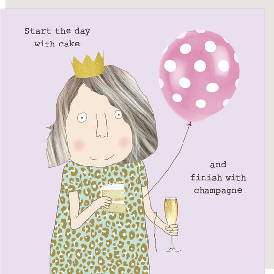 Cake and Champagne Card
