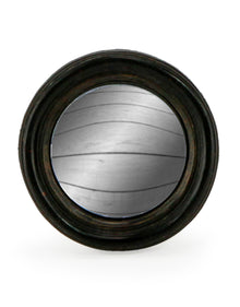  Antiqued Black Thin Framed Extra Small Convex Mirror OUT OF STOCK