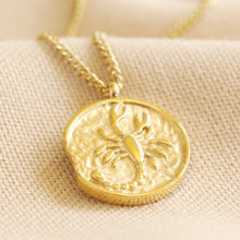  Gold Scorpio Pendant Necklace