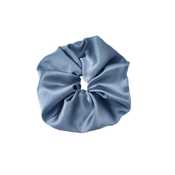 Extra Large Silky Scrunchie Hydrangea Blue