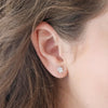 Sterling Silver Paw Earrings